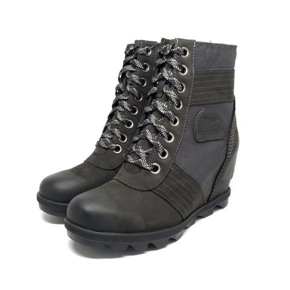 Sorel Lexie Wedge Boots in Black Size 6.5 8 9.5 - Picture 7 of 9